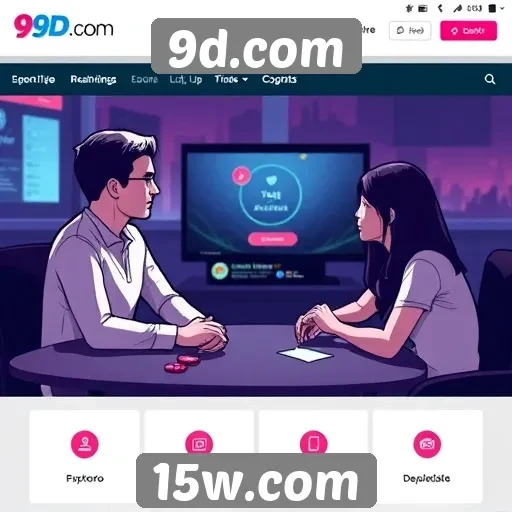 Explorando as funcionalidades sociais do 9d.com