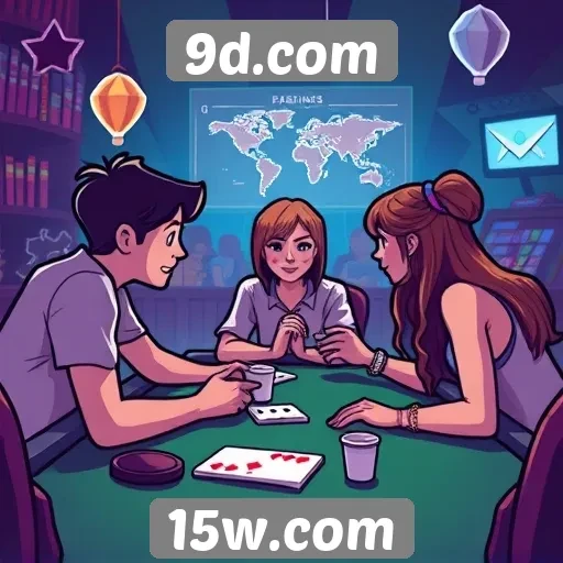 Recursos de socialização no site de jogos 9d.com